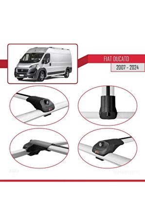 Fiat Ducato 2007 ve Sonrası ile uyumlu ACE-1 Ara Atkı Tavan Barı GRİ