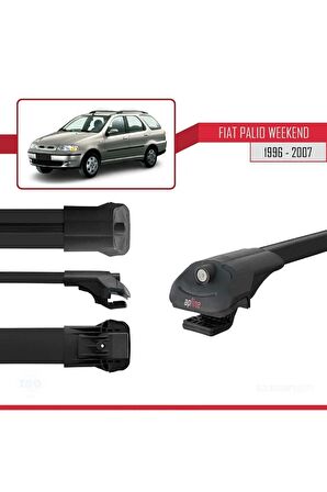 Fiat Palio WEEKEND 1996-2007 Arası ile uyumlu ACE-1 Ara Atkı Tavan Barı SİYAH