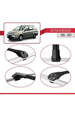 Fiat Palio WEEKEND 1996-2007 Arası ile uyumlu ACE-1 Ara Atkı Tavan Barı SİYAH