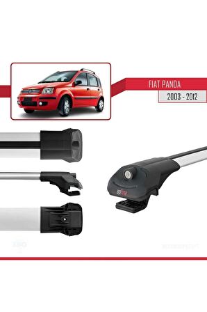 Fiat Panda 2003-2012 Arası ile uyumlu ACE-1 Ara Atkı Tavan Barı GRİ