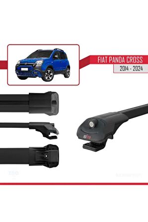 Fiat Panda Cross 2014 ve Sonrası ile uyumlu ACE-1 Ara Atkı Tavan Barı SİYAH