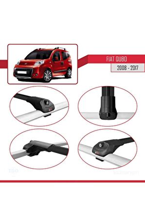 Fiat Qubo 2008-2017 Arası ile uyumlu ACE-1 Ara Atkı Tavan Barı SİYAH