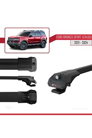 Ford Bronco Sport (CX430) 2021 ve Sonrası ile uyumlu ACE-1 Ara Atkı Tavan Barı SİYAH