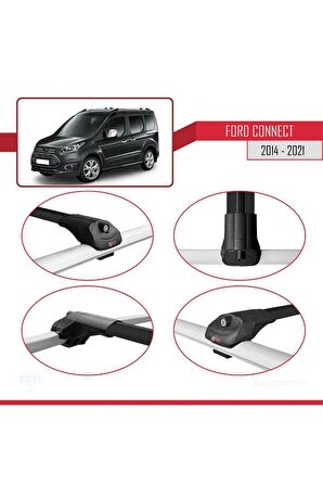 Ford Connect 2014-2021 Arası ile uyumlu ACE-1 Ara Atkı Tavan Barı SİYAH