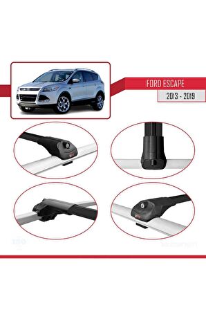 Ford Escape 2013-2019 Arası ile uyumlu ACE-1 Ara Atkı Tavan Barı SİYAH