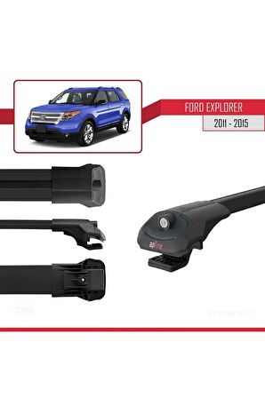 Ford Explorer 2011-2015 Arası ile uyumlu ACE-1 Ara Atkı Tavan Barı SİYAH