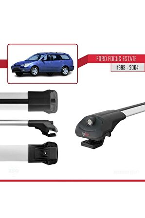 Ford Focus Estate C170 1998-2004 Arası ile uyumlu ACE-1 Ara Atkı Tavan Barı GRİ