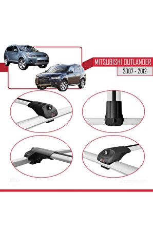 Subaru Forester 2008-2013 Arası Ile Uyumlu Ace-1 Ara Atkı Tavan Barı Gri