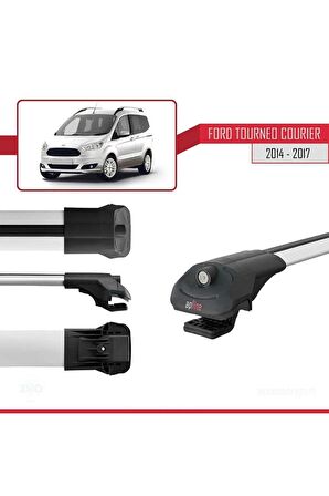 Ford Tourneo Courier 2014-2017 Arası ile uyumlu ACE-1 Ara Atkı Tavan Barı GRİ