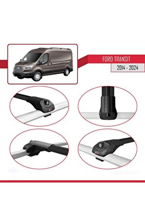 Ford Transit 2014 ve Sonrası ile uyumlu ACE-1 Ara Atkı Tavan Barı SİYAH