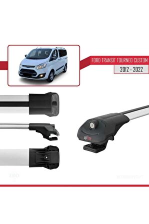 Ford Transit Tourneo - Custom 2012-2023 Arası ile uyumlu ACE-1 Ara Atkı Tavan Barı GRİ