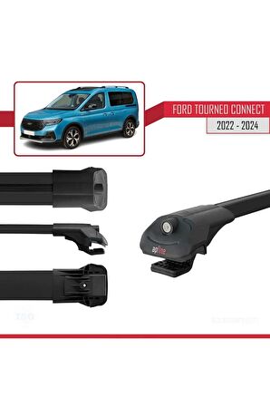 Ford Turneo Connect 2022 ve Sonrası ile uyumlu ACE-1 Ara Atkı Tavan Barı SİYAH