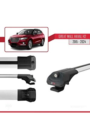Great Wall Haval H2 2015 ve Sonrası ile uyumlu ACE-1 Ara Atkı Tavan Barı GRİ
