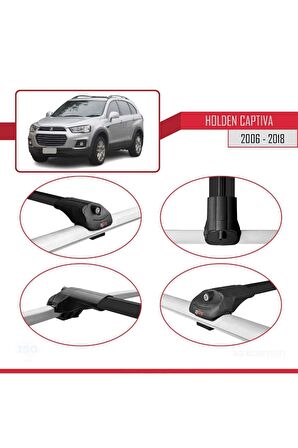 Holden Captiva 2006-2018 Arası ile uyumlu ACE-1 Ara Atkı Tavan Barı SİYAH