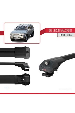 Opel Frontera Sport 1999-2004 Arası ile uyumlu ACE-1 Ara Atkı Tavan Barı SİYAH