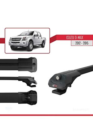Isuzu D-Max 2012-2015 ile uyumlu ACE-1 Ara Atkı Tavan Barı SİYAH