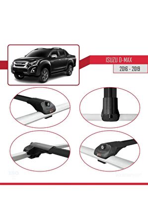 Isuzu D-Max 2016-2019 Arası ile uyumlu ACE-1 Ara Atkı Tavan Barı SİYAH