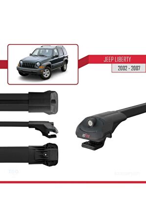 Jeep Liberty 2002-2007 Arası ile uyumlu ACE-1 Ara Atkı Tavan Barı SİYAH