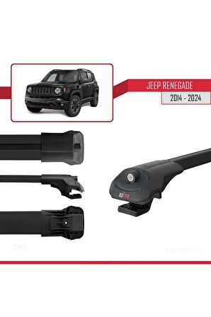 Jeep Renegade 2014 ve Sonrası ile uyumlu ACE-1 Ara Atkı Tavan Barı SİYAH