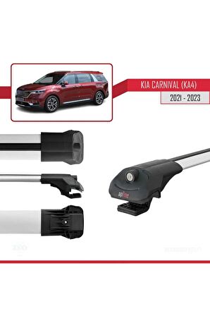 Kia Carnival (KA4) 2021-2023 Arası ile uyumlu ACE-1 Ara Atkı Tavan Barı GRİ