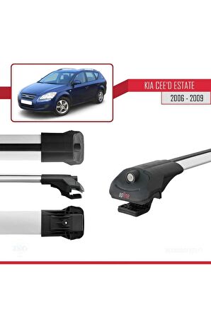 Kia Ceed SPORTSWAGON 2006-2009 Arası ile uyumlu ACE-1 Ara Atkı Tavan Barı GRİ