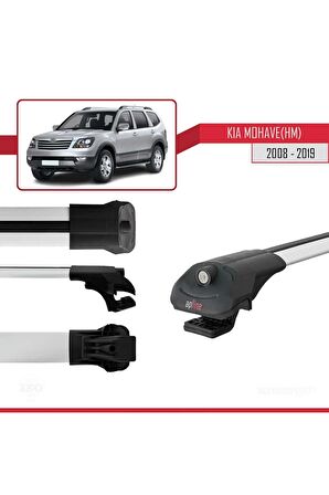 Kia Mohave (HM) 2008-2019 Arası ile uyumlu ACE-1 Ara Atkı Tavan Barı GRİ