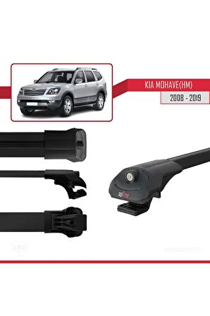 Kia Mohave (HM) 2008-2019 Arası ile uyumlu ACE-1 Ara Atkı Tavan Barı SİYAH