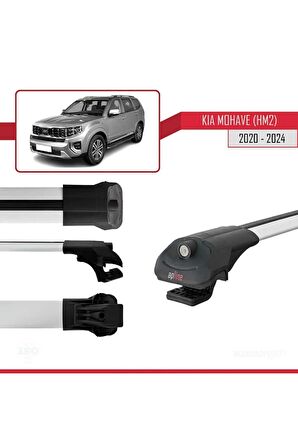 Kia Mohave (HM2) 2020 ve Sonrası ile uyumlu ACE-1 Ara Atkı Tavan Barı GRİ