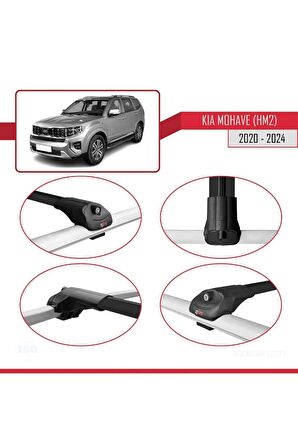 Kia Mohave (HM2) 2020 ve Sonrası ile uyumlu ACE-1 Ara Atkı Tavan Barı SİYAH