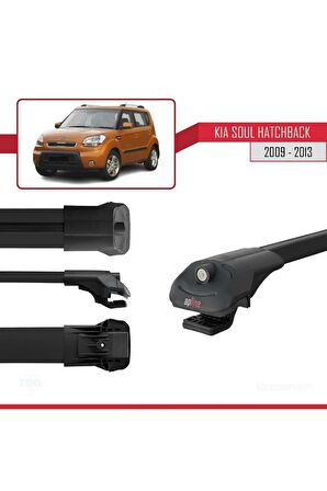 Kia Soul Hatchback 2009-2013 Arası ile uyumlu ACE-1 Ara Atkı Tavan Barı SİYAH