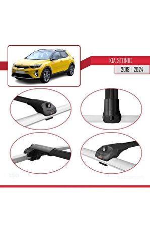 Kia Stonic 2018 ve Sonrası ile uyumlu ACE-1 Ara Atkı Tavan Barı SİYAH