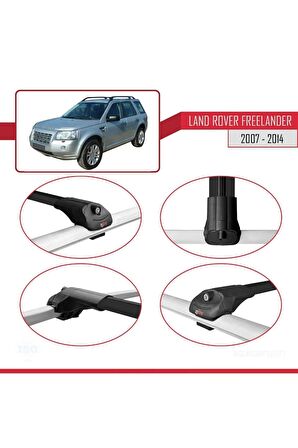 Land Rover Freelander 2007-2014 Arası ile uyumlu ACE-1 Ara Atkı Tavan Barı SİYAH
