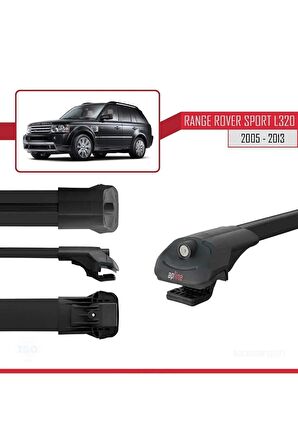 Land Rover Range Rover Sport (L320) 2005-2013 Arası ile uyumlu ACE-1 Ara Atkı Tavan Barı SİYAH
