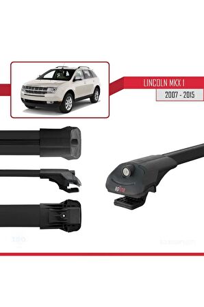 Lincoln MKX 2007-2015 Arası ile uyumlu ACE-1 Ara Atkı Tavan Barı SİYAH