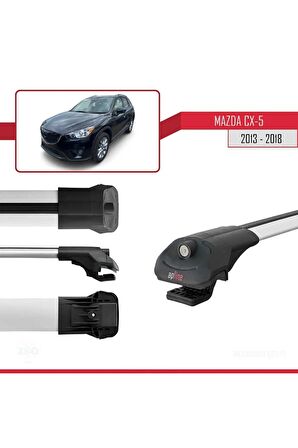 Mazda CX-5 2013-2018 Arası ile uyumlu ACE-1 Ara Atkı Tavan Barı GRİ