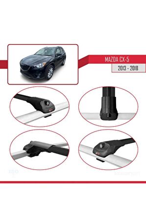 Mazda CX-5 2013-2018 Arası ile uyumlu ACE-1 Ara Atkı Tavan Barı SİYAH