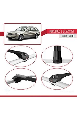 Mercedes E Class S211 2004-2009 Arası ile uyumlu ACE-1 Ara Atkı Tavan Barı SİYAH