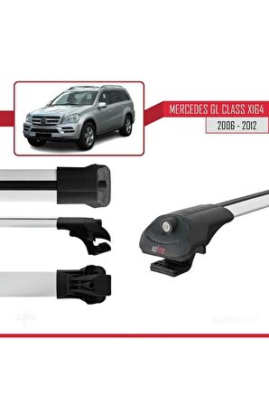 Mercedes GL Class (X164) 2006-2012 Arası ile uyumlu ACE-1 Ara Atkı Tavan Barı GRİ
