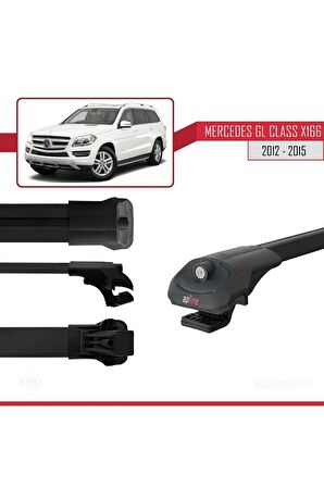Mercedes GL Class (X166) 2012-2015 Arası ile uyumlu ACE-1 Ara Atkı Tavan Barı SİYAH