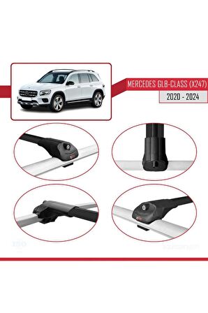 Mercedes GLB-Class (X247) 2020 ve Sonrası ile uyumlu ACE-1 Ara Atkı Tavan Barı SİYAH