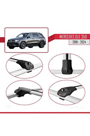 Mercedes GLE (V167) 2018 Sonrası ile uyumlu ACE-1 Ara Atkı Tavan Barı GRİ