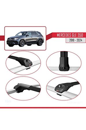 Mercedes GLE (V167) 2018 Sonrası ile uyumlu ACE-1 Ara Atkı Tavan Barı SİYAH