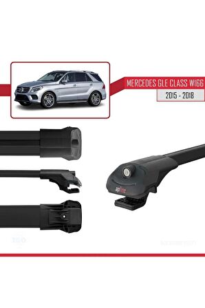Mercedes GLE Class (W166) 2015-2018 Arası ile uyumlu ACE-1 Ara Atkı Tavan Barı SİYAH