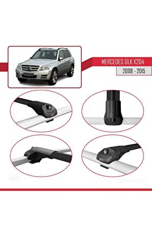 Mercedes GLK Class (X204) 2008-2015 Arası ile uyumlu ACE-1 Ara Atkı Tavan Barı SİYAH
