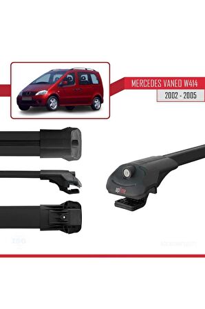 Mercedes Vaneo (W414) 2002-2005 Arası ile uyumlu ACE-1 Ara Atkı Tavan Barı SİYAH