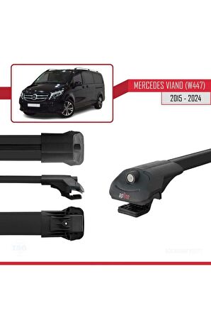 Mercedes Viano (W447) 2015 ve Sonrası ile uyumlu ACE-1 Ara Atkı Tavan Barı SİYAH
