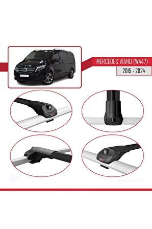 Mercedes Viano (W447) 2015 ve Sonrası ile uyumlu ACE-1 Ara Atkı Tavan Barı SİYAH