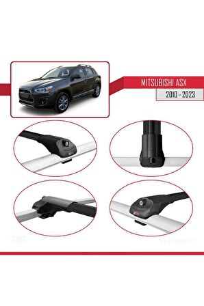 Mitsubishi ASX 2010-2023 Arası ile uyumlu ACE-1 Ara Atkı Tavan Barı SİYAH