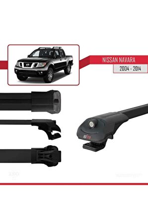 Nissan Navara 2004-2014 Arası ile uyumlu ACE-1 Ara Atkı Tavan Barı SİYAH