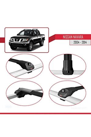 Nissan Navara 2004-2014 Arası ile uyumlu ACE-1 Ara Atkı Tavan Barı SİYAH